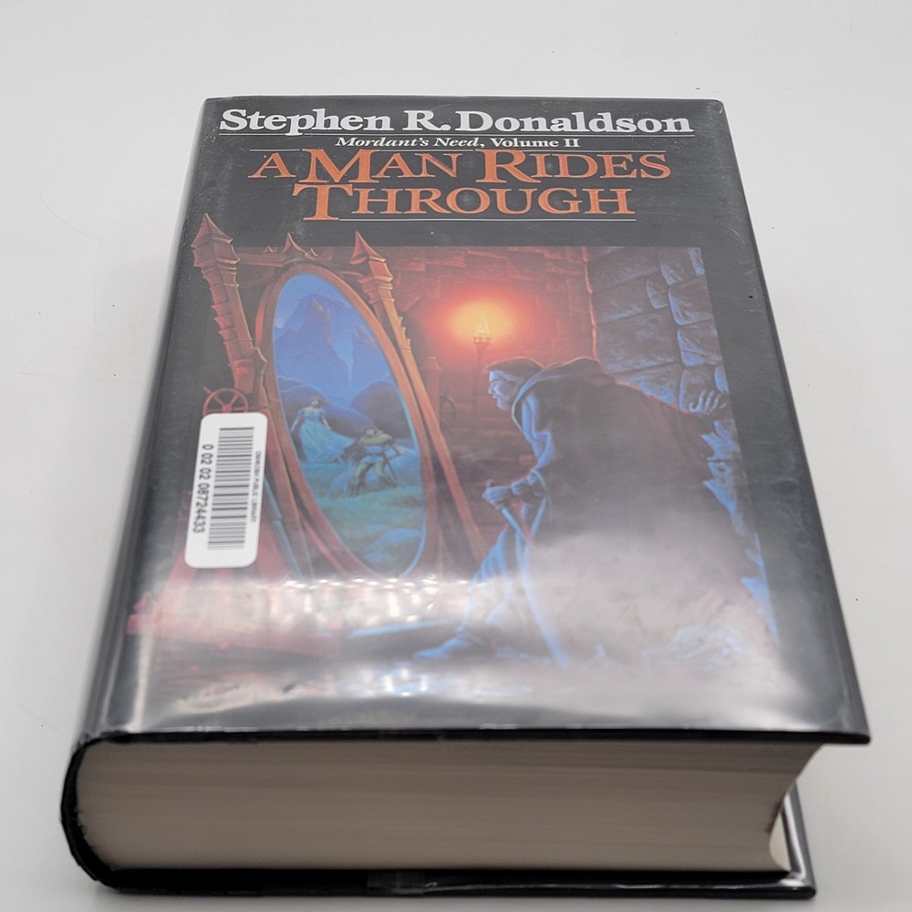 Stephen R. Donaldson A Man Rides Through Hardcover 1st Ed‎ Ex-Library Good